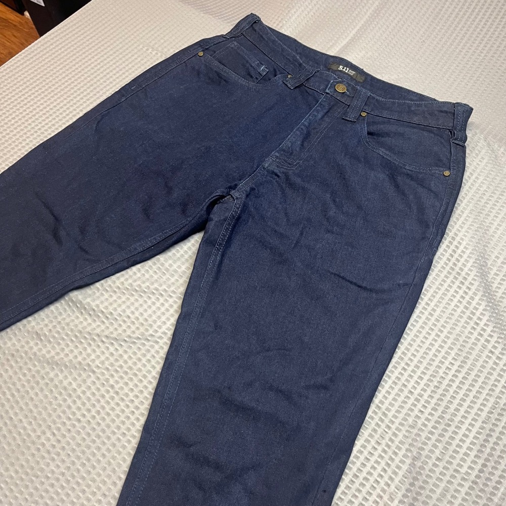 5.11 Tactical Men's Dark Wash Denim Work Casual Pants Size 30x30